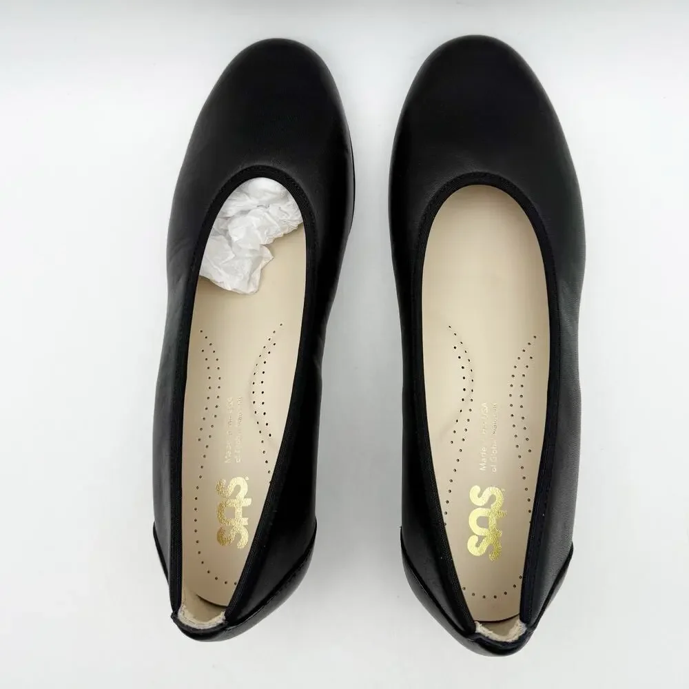 SAS Womens Milano Comfort Pumps US 10 WW Black Leather EUC - Picture 10 of 13